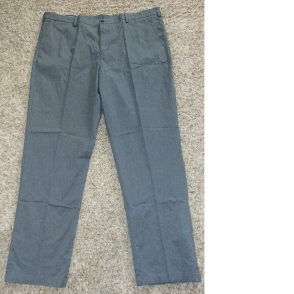 Mens Dress Pants 48x36 Croft & Barrow Gray Classic Easy Care Stretch Flat Front - Picture 5 of 7